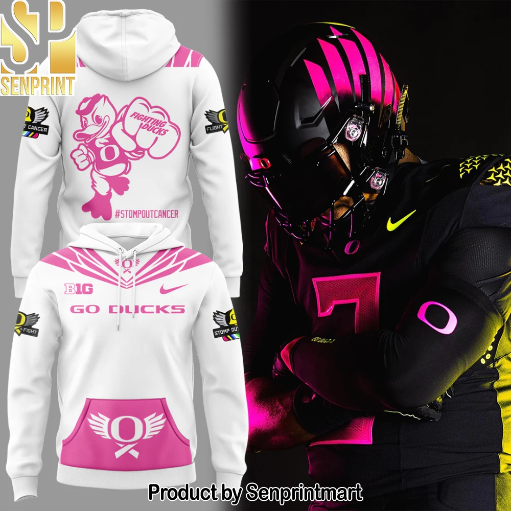Oregon Ducks Breast Cancer Hoodie – Sports Fan Outfit 2299