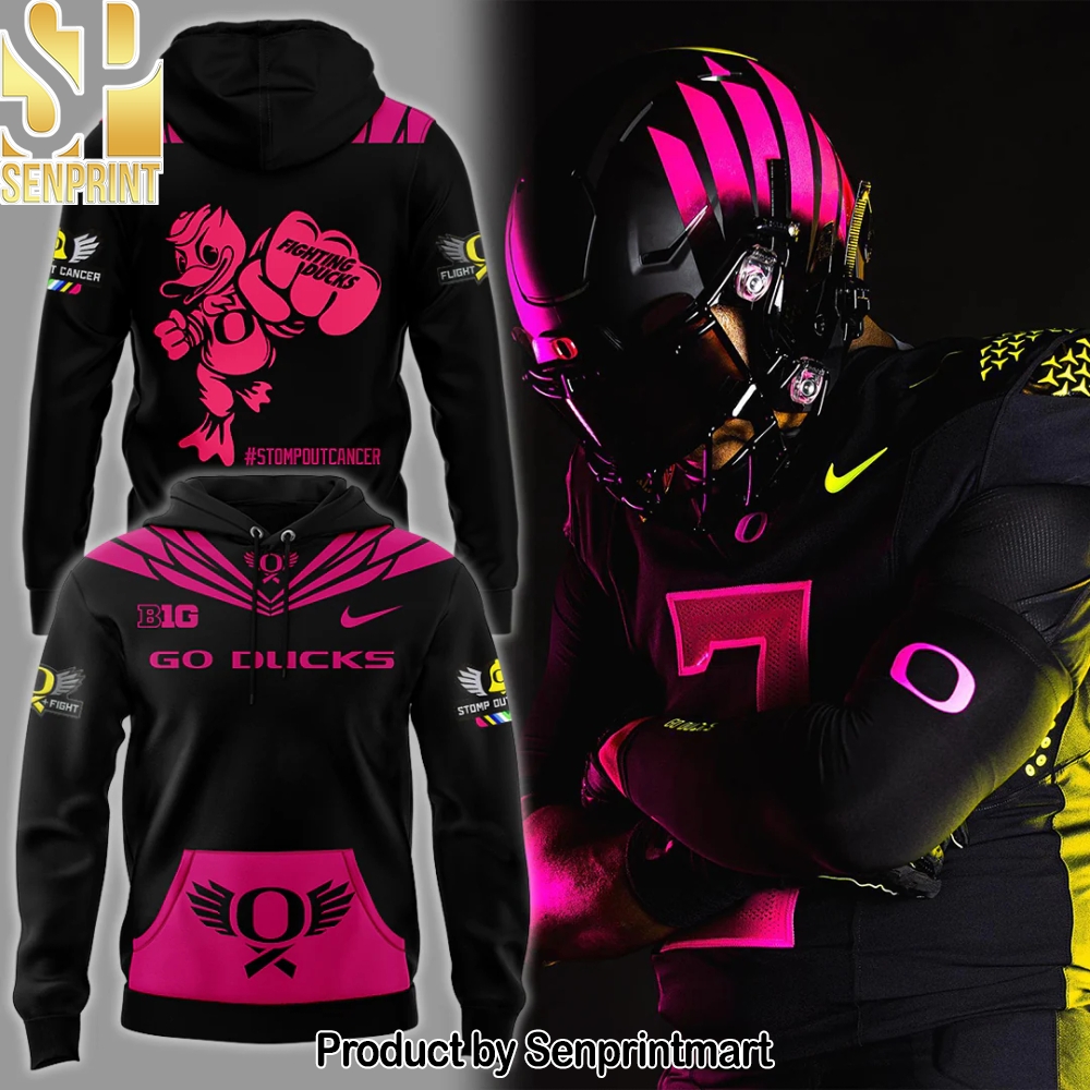Oregon Ducks Breast Cancer Hoodie – Sports Fan Outfit 2363
