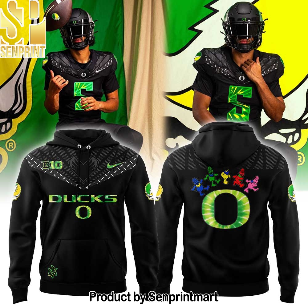 Oregon Ducks Football 2025 Grateful Ducks Tie-Dye Hoodie – Sports Fan Outfit 3000