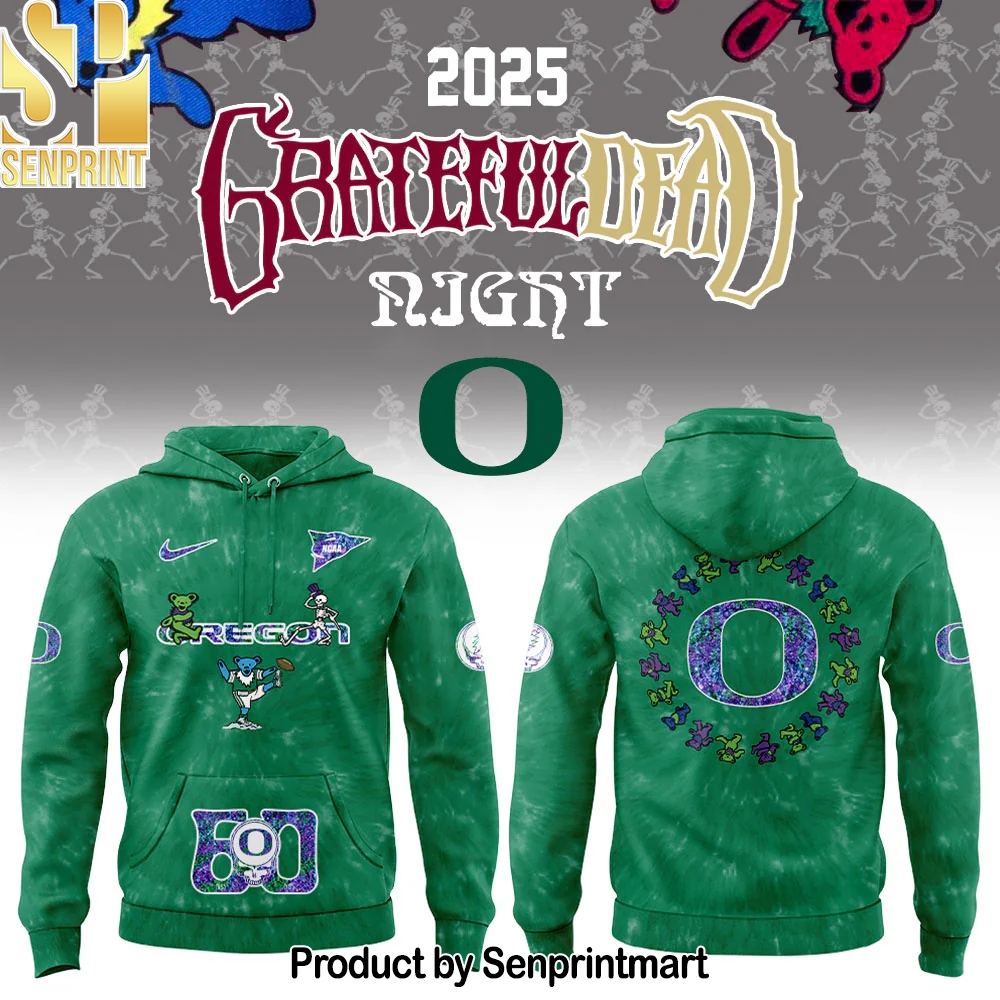 Oregon Ducks Football 2025 Grateful Ducks Tie-Dye Hoodie – Sports Fan Outfit 3035