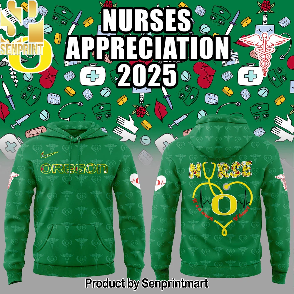 Oregon Ducks Football Nurses Appreciation 2025 Hoodie – Sports Fan Outfit 2875