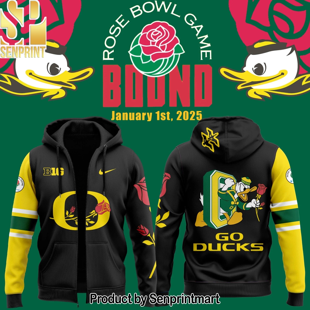 Oregon Ducks Rose Bowl Game Limited 3D Unisex Shirt – Sports Fan Outfit 3225
