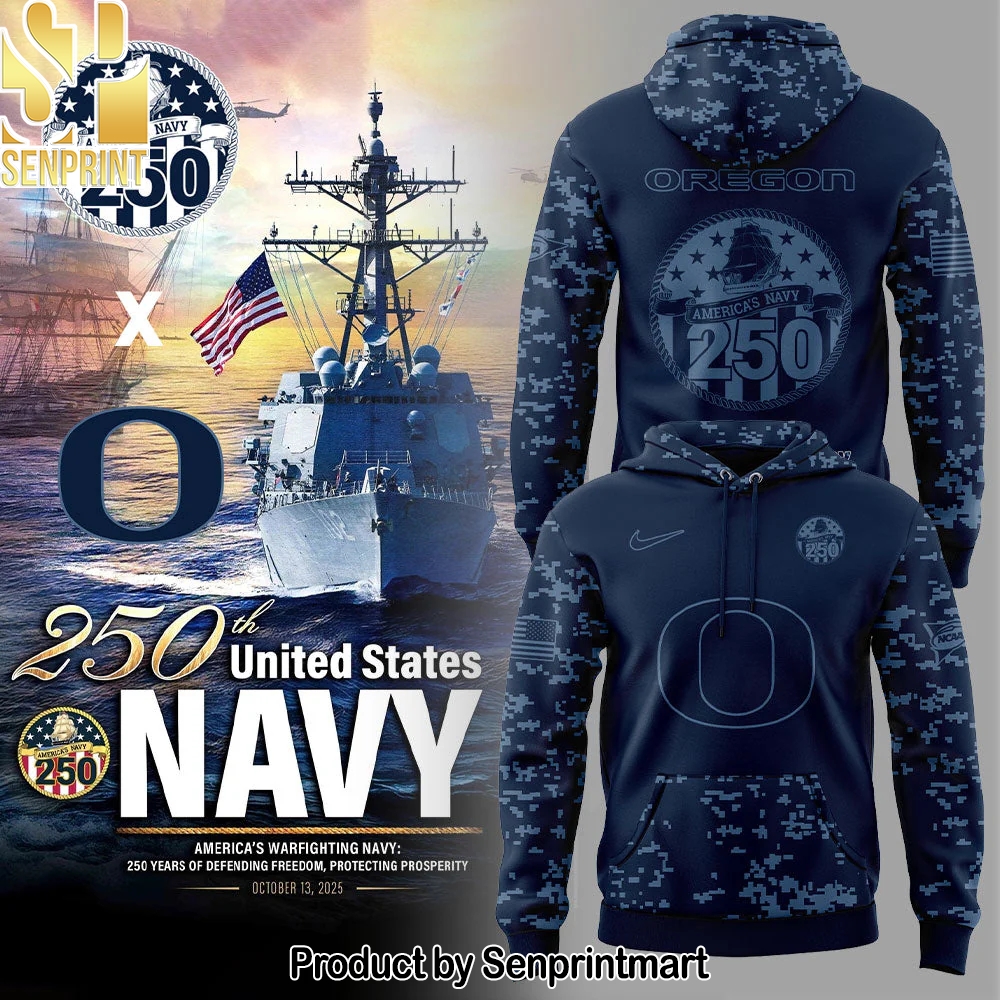 Oregon Football Navy 250th Celebration Hoodie – Sports Fan Outfit 2501