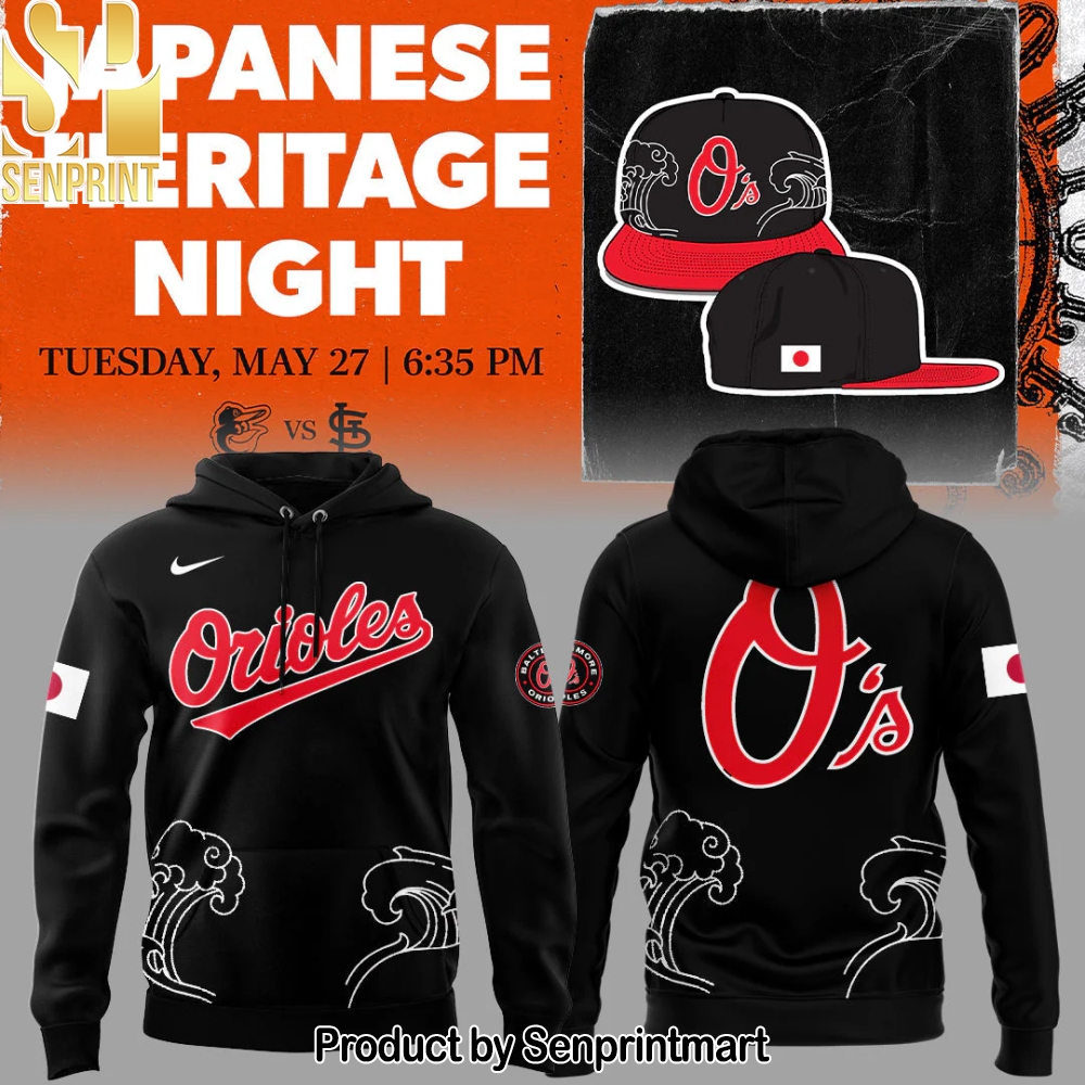 Orioles Baseball Japanese Heritage Night Hoodie – Sports Fan Outfit 2720