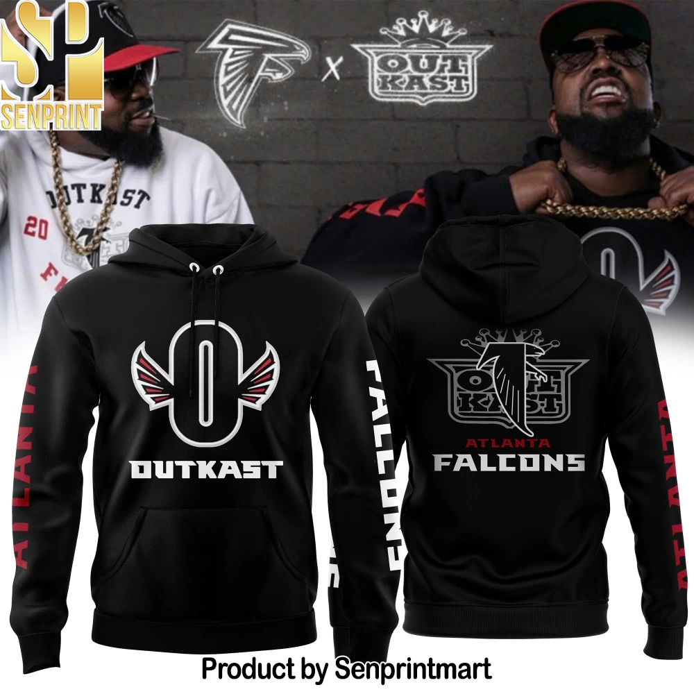 Outkast x Atlanta Falcons White Pullover 2024 Hoodie – Sports Fan Outfit 2624