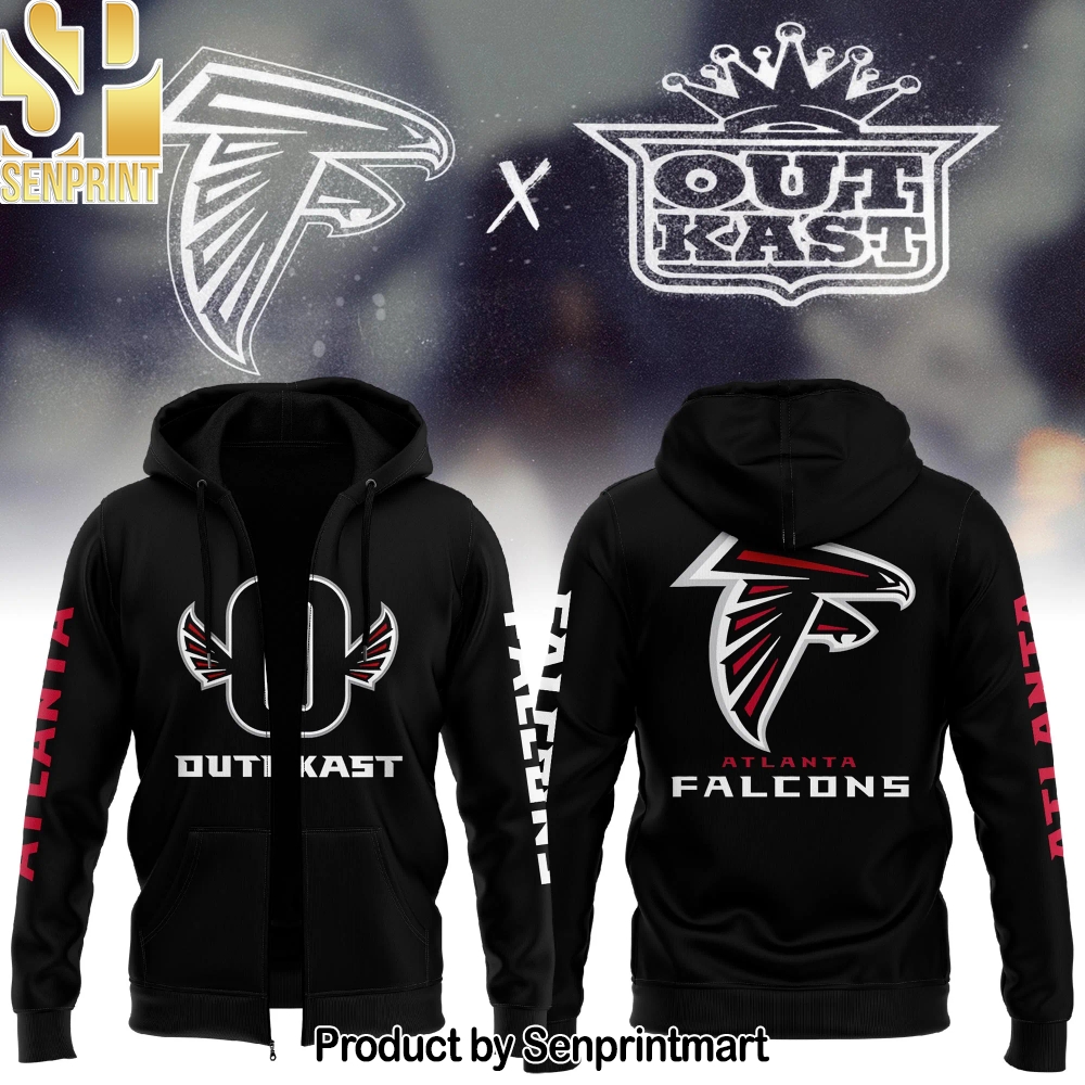 Outkast x Atlanta Falcons White Pullover 3D Unisex Shirt – Sports Fan Outfit 2236