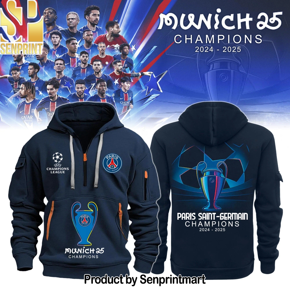 Paris Saint-Germain F.C Champions League Winner 2025 Half 3D Unisex Shirt – Sports Fan Outfit 4001