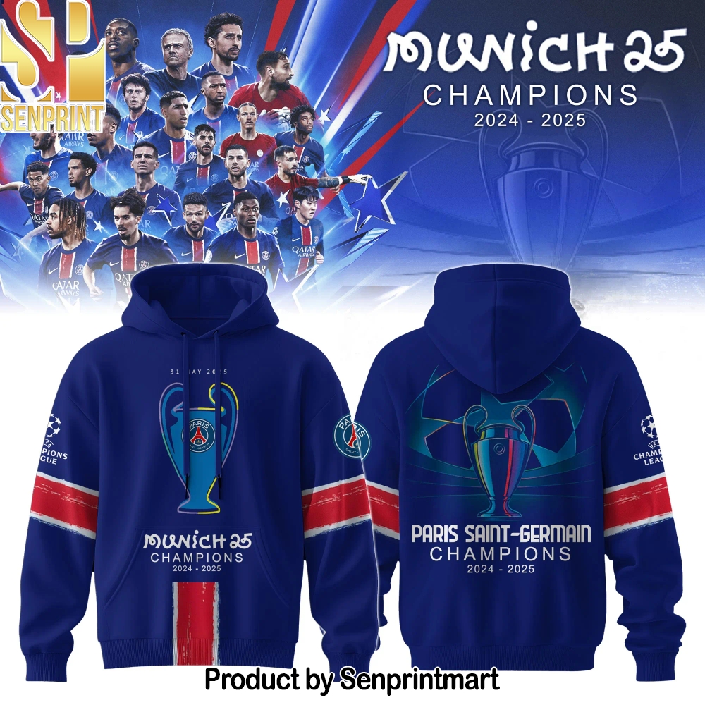 Paris Saint-Germain F.C Champions League Winner 2025 Hoodie – Sports Fan Outfit 2782