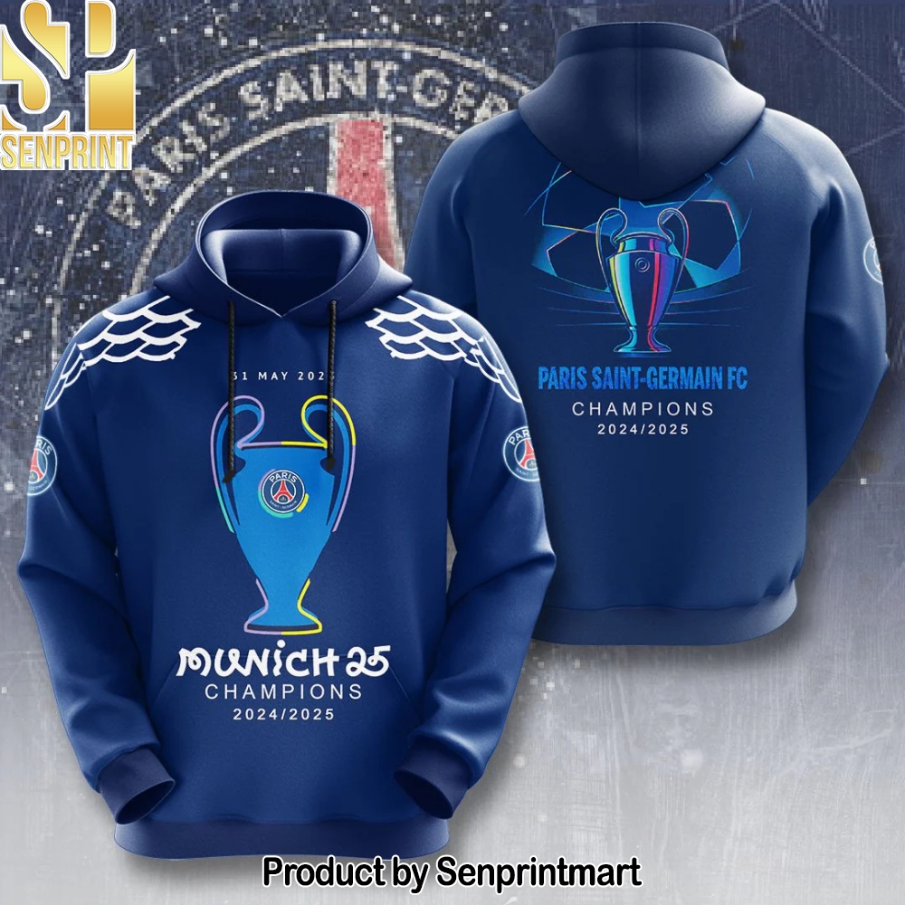 Paris Saint-Germain F.C Champions League Winner 2025 Hoodie – Sports Fan Outfit 3546