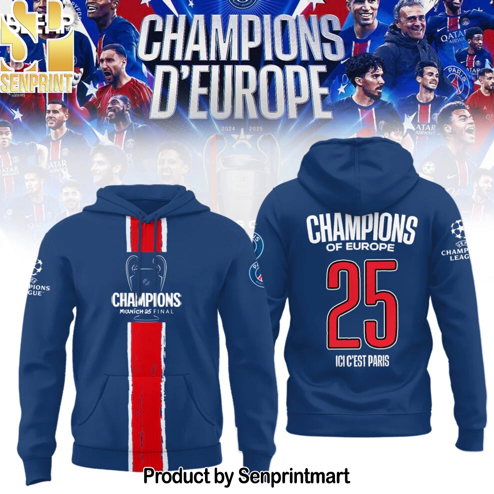Paris Saint-Germain UEFA CHAMPIONS 2025 Hoodie – Sports Fan Outfit 1978