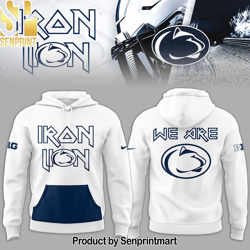 Penn State Big10 2024 Limited Iron Lion Navy Hoodie – Sports Fan Outfit 3313