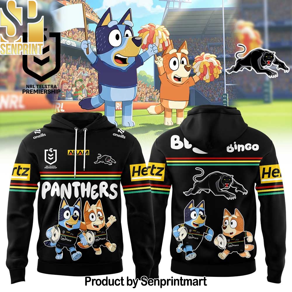 Penrith Panthers Bluey and Bingo Hoodie – Sports Fan Outfit 1894