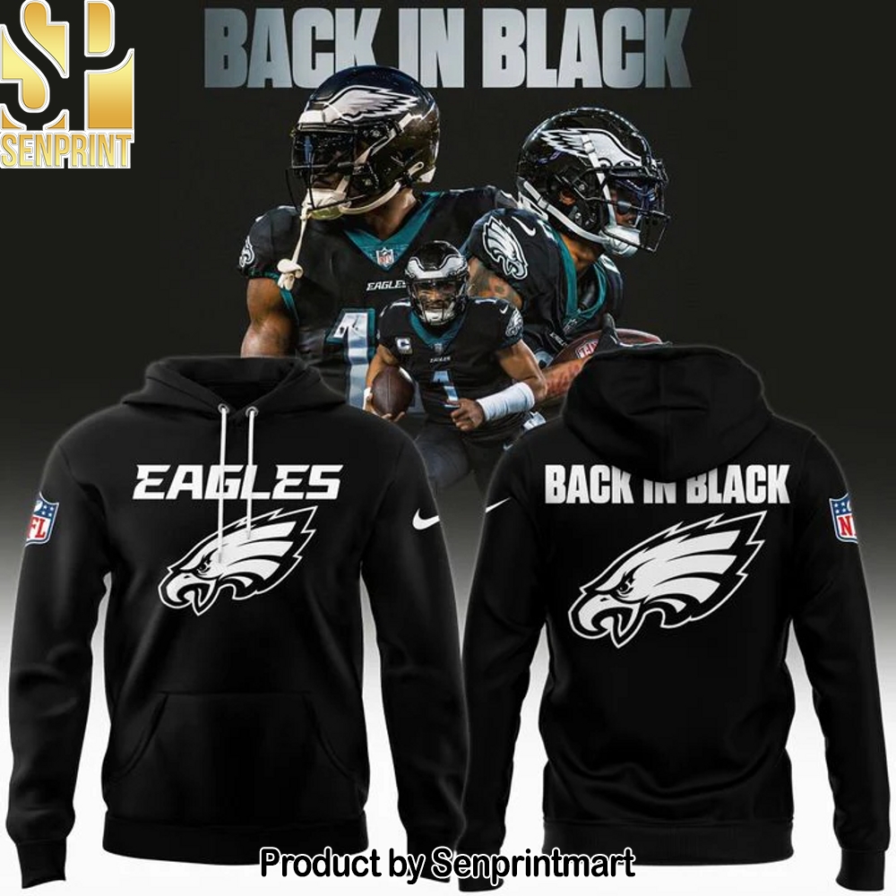 Philadelphia Eagles Back In Black 2025 Hoodie – Sports Fan Outfit 1621