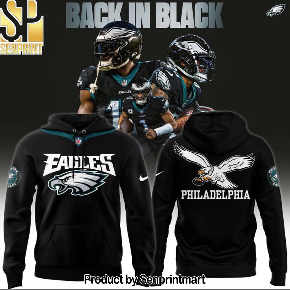 Philadelphia Eagles Back in Black Hoodie 2025 – Sports Fan Outfit 1564