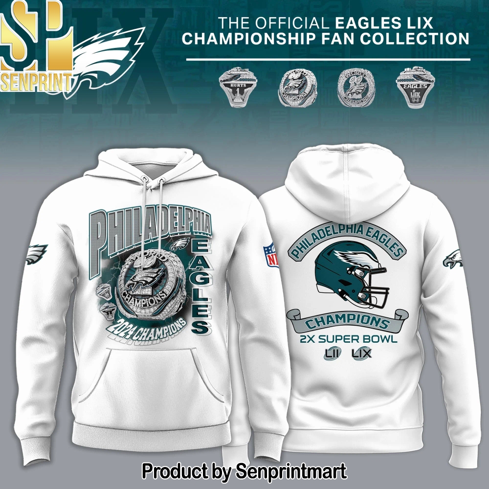 Philadelphia Eagles Super Bowl LIX Champions Ring Hoodie – Sports Fan Outfit 2965