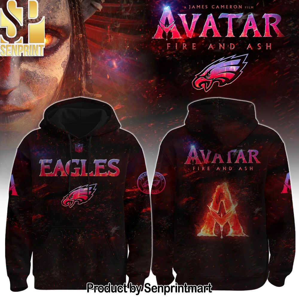 Philadelphia Eagles x Avatar 3 _Fire and Ash_ Unisex 3D Shirt – Sports Fan Outfit 4276