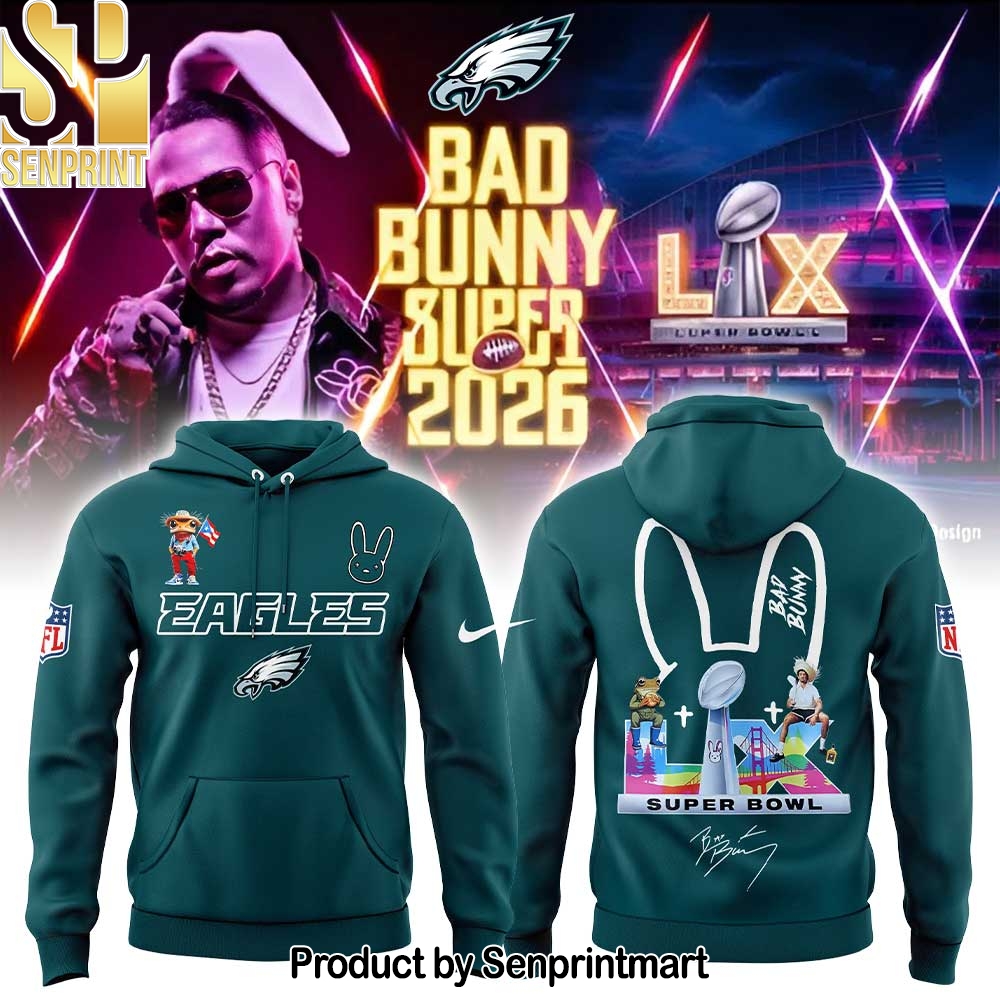 Philadelphia Eagles x Bad Bunny Super Bowl 2026 Unisex Shirt V3 – Sports Fan Outfit 3716