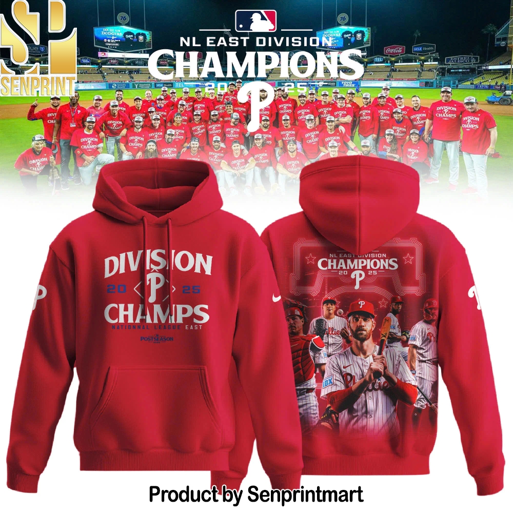 Philadelphia Phillies BACK-TO-BACK NL EAST CHAMPIONS Hoodie – Sports Fan Outfit 2490