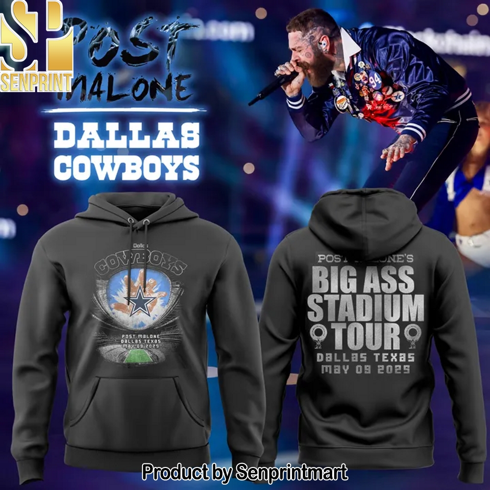 Post Malone X Dallas Cowboys Photo Hoodie – Sports Fan Outfit 2499
