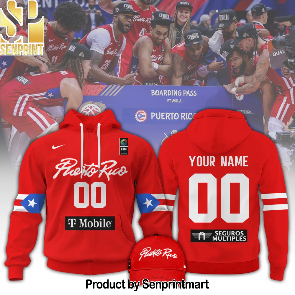 Puerto Rico Men’s National Basketball Team – 2025 FIBA Hoodie Custom – Sports Fan Outfit 2568