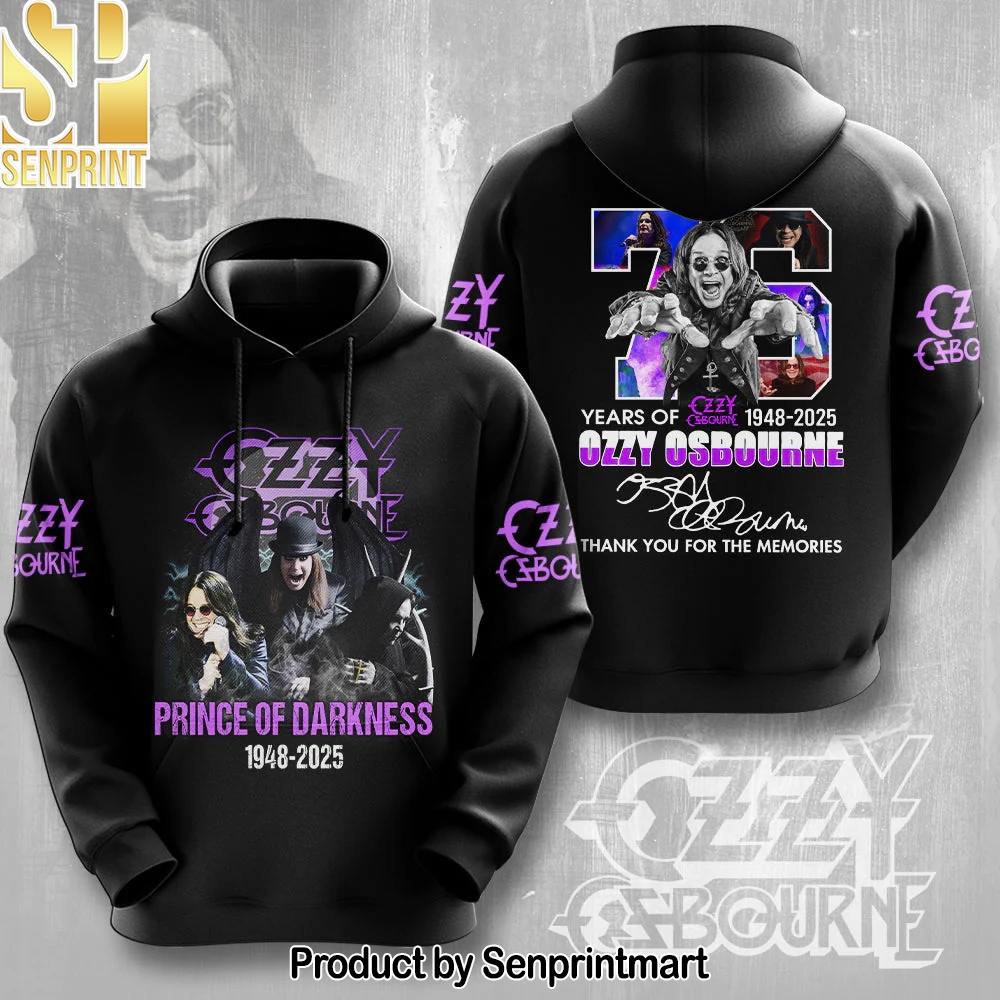 R.I.P Ozzy Osbourne Thank You For The Memories Hoodie – Sports Fan Outfit 2092