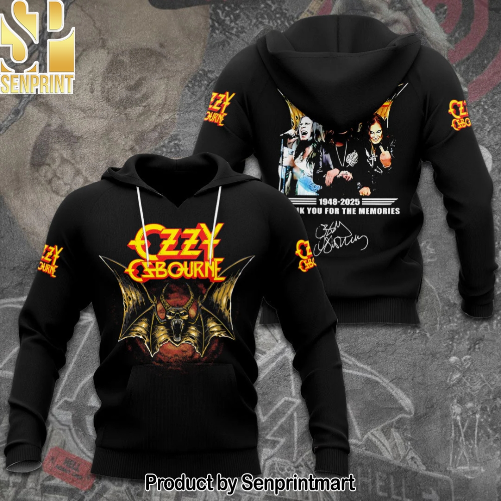 R.I.P Ozzy Osbourne Thank You For The Memories Hoodie – Sports Fan Outfit 2354