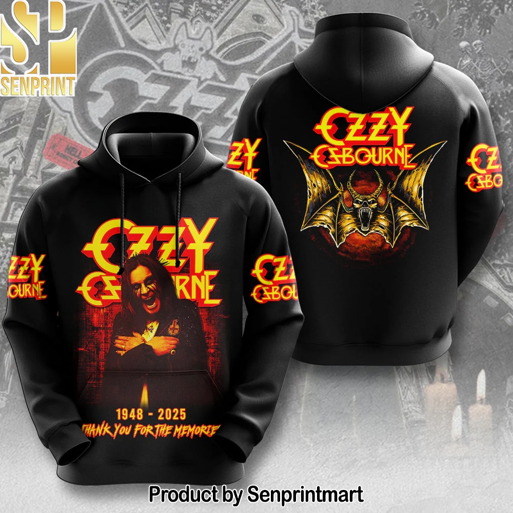 R.I.P Ozzy Osbourne Thank You For The Memories Hoodie – Sports Fan Outfit 2648