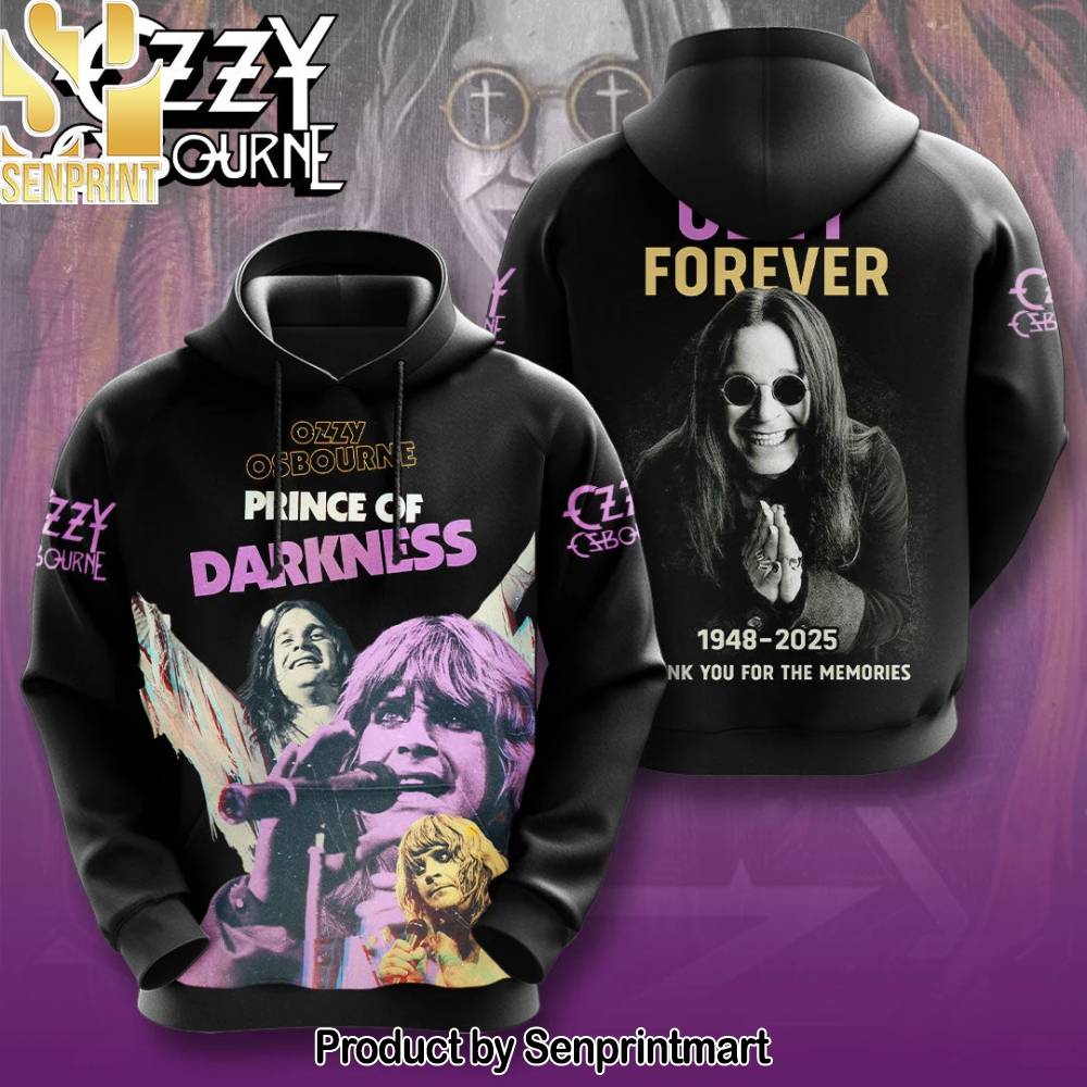 R.I.P Ozzy Osbourne Thank You For The Memories Hoodie – Sports Fan Outfit 2692