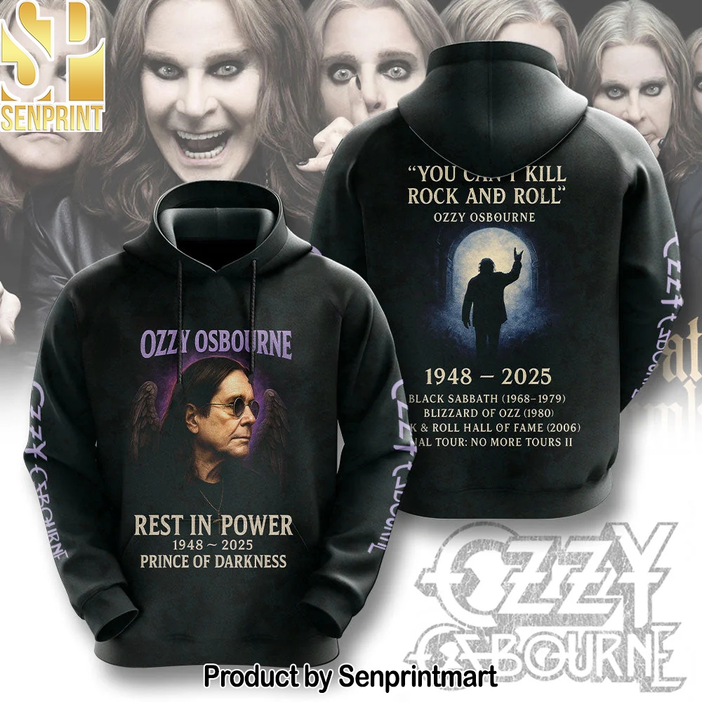 R.I.P Ozzy Osbourne Thank You For The Memories Hoodie – Sports Fan Outfit 2733