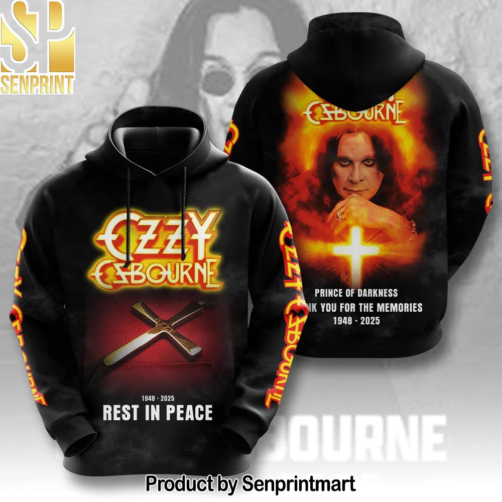 R.I.P Ozzy Osbourne Thank You For The Memories Hoodie – Sports Fan Outfit 3091