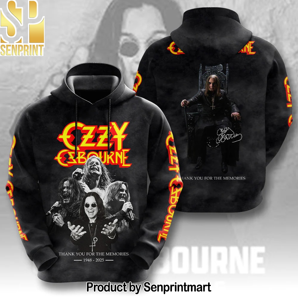 R.I.P Ozzy Osbourne Thank You For The Memories Hoodie – Sports Fan Outfit 3092