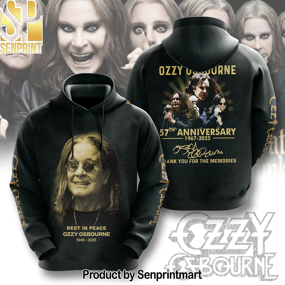 R.I.P Ozzy Osbourne Thank You For The Memories Hoodie – Sports Fan Outfit 3095