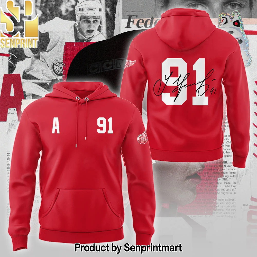 Red Wings Forever Sergei Fedorov 2025 Hoodie – Sports Fan Outfit 3124