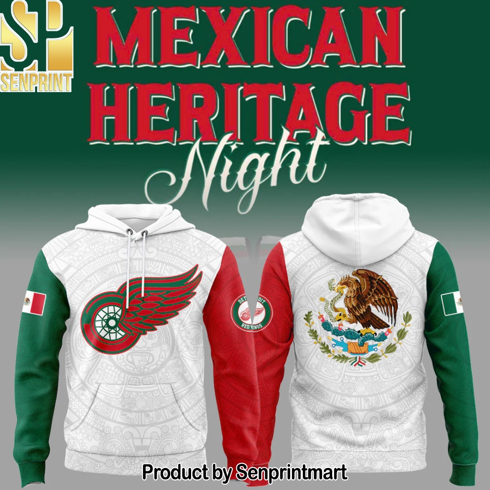 Red Wings x Mexican Heritage Night 2025 Hoodie – Sports Fan Outfit 3693