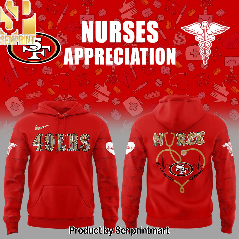 San Francisco 49ers Nurses Appreciation 2025 Red Unisex Shirt – Sports Fan Outfit 2388