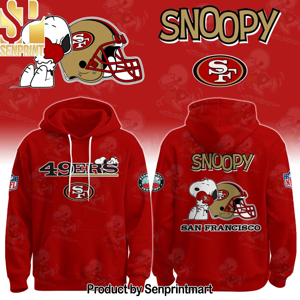 San Francisco 49ers x Snoopy Hoodie Unisex Shirt – Sports Fan Outfit 1337