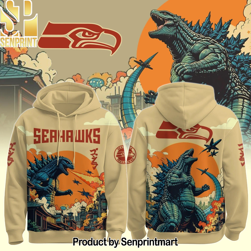 SEA Seahawks Special Godzilla Hoodie – Sports Fan Outfit 3524