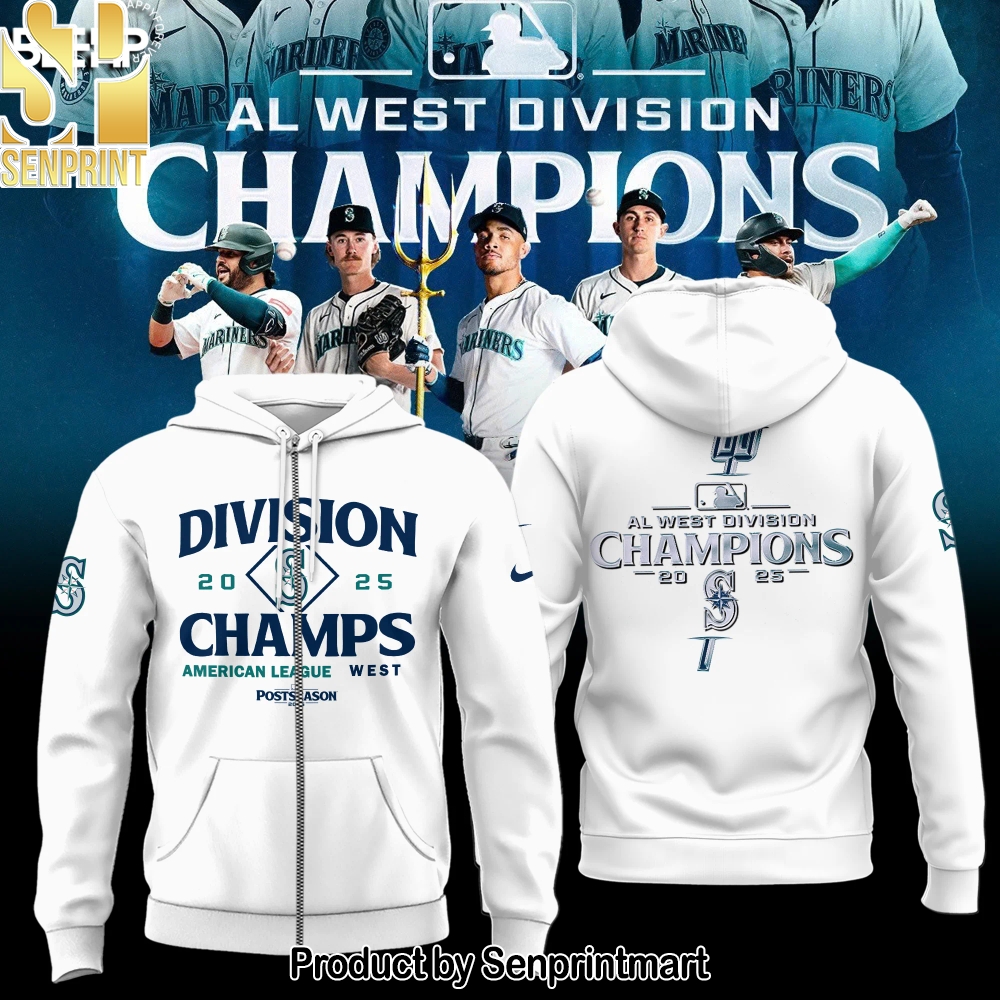 Seattle Mariners 2025 AL West Division Champions 3D Unisex Shirt – Sports Fan Outfit 3864