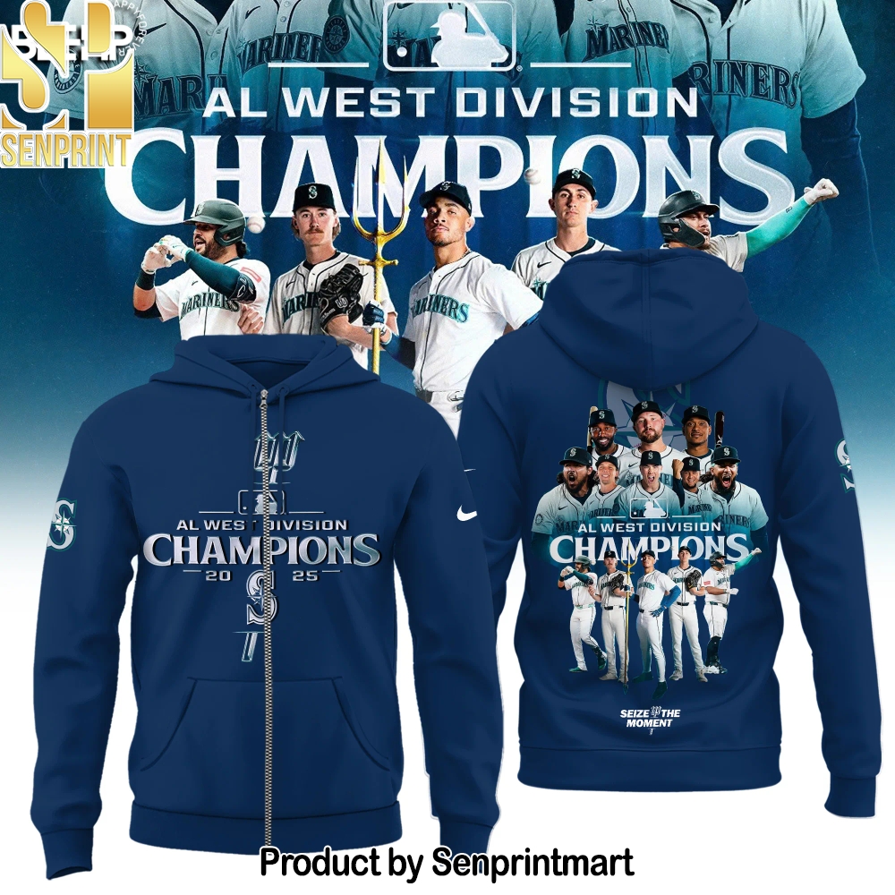 Seattle Mariners 2025 AL West Division Champions 3D Unisex Shirt – Sports Fan Outfit 4100