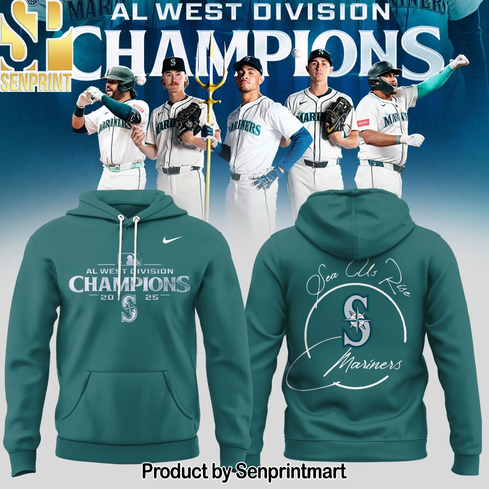 Seattle Mariners 2025 AL West Division Champions Hoodie – Sports Fan Outfit 2654