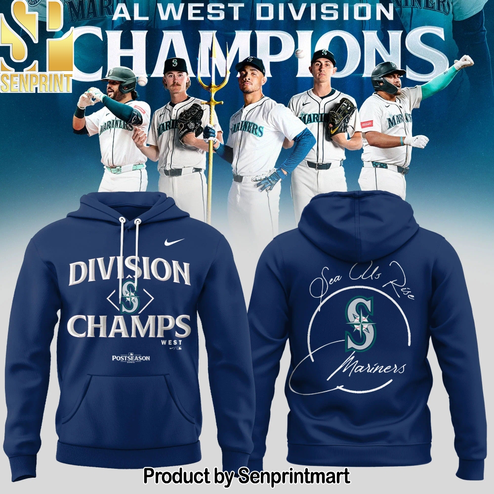 Seattle Mariners 2025 AL West Division Champions Hoodie – Sports Fan Outfit 3718