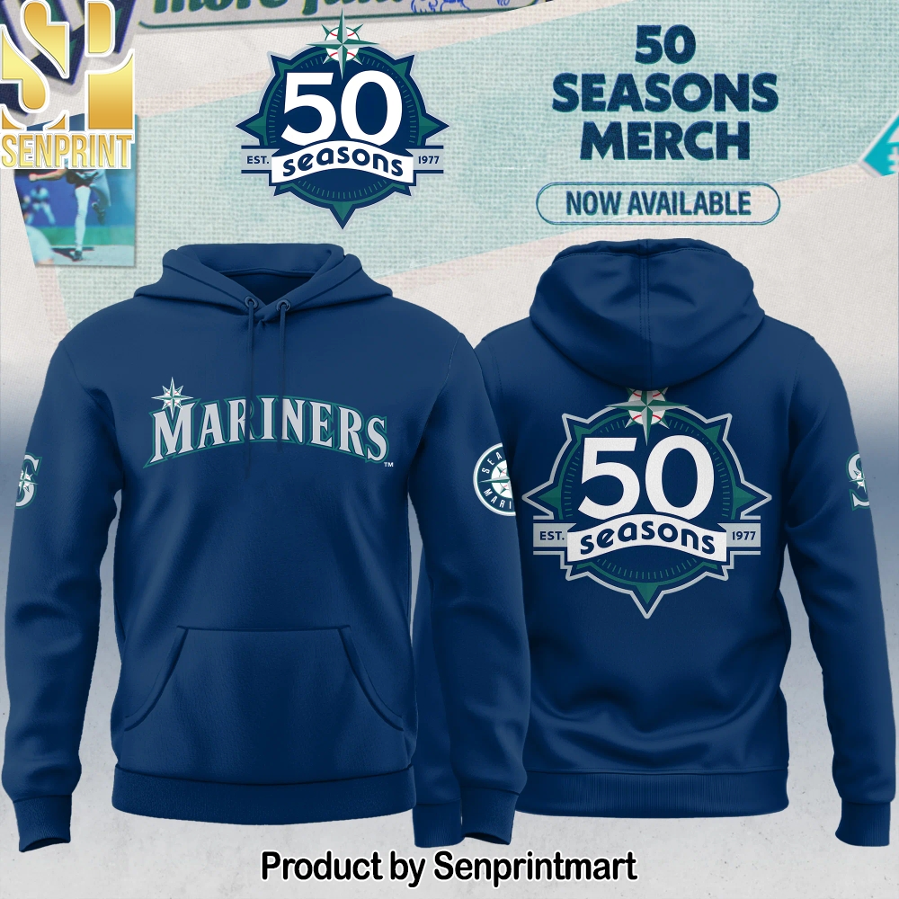 Seattle Mariners 50 Seasons Celebration Special Edition Hoodie – Sports Fan Outfit 2263