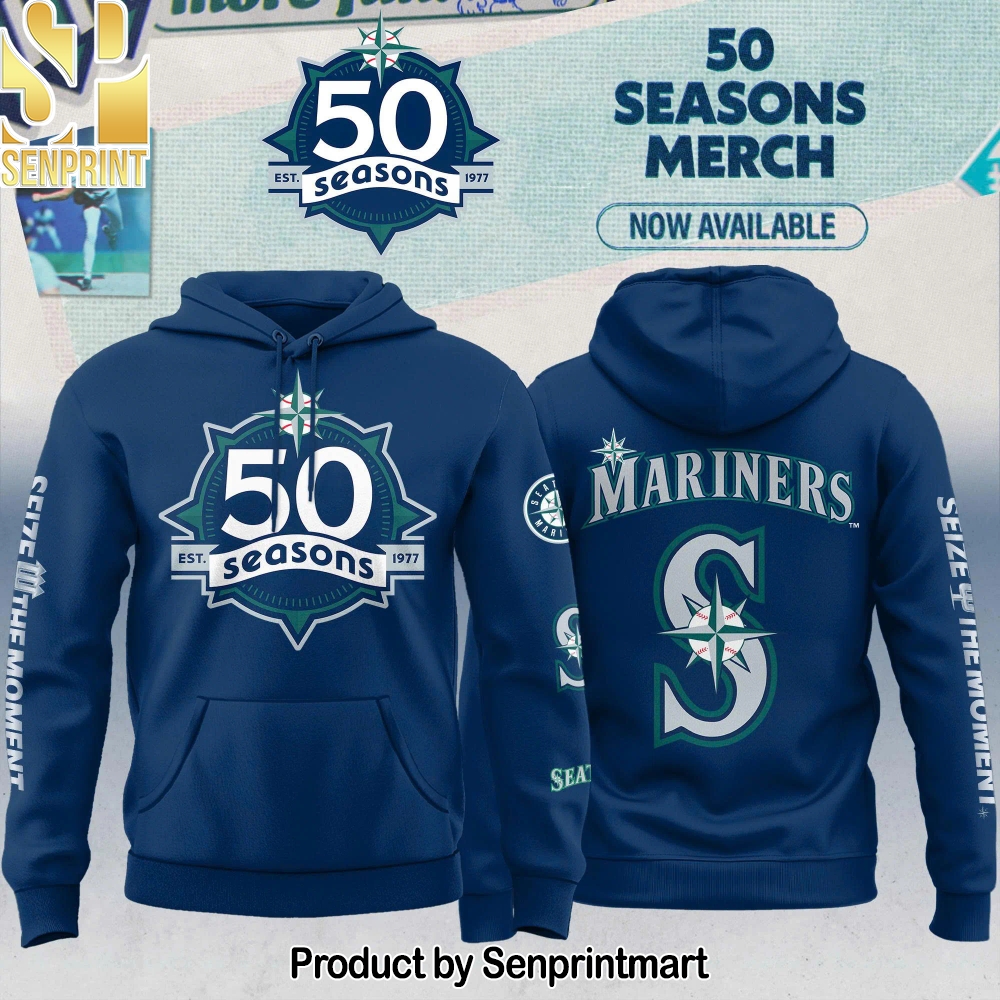 Seattle Mariners 50 Seasons Celebration Special Edition Hoodie – Sports Fan Outfit 2273