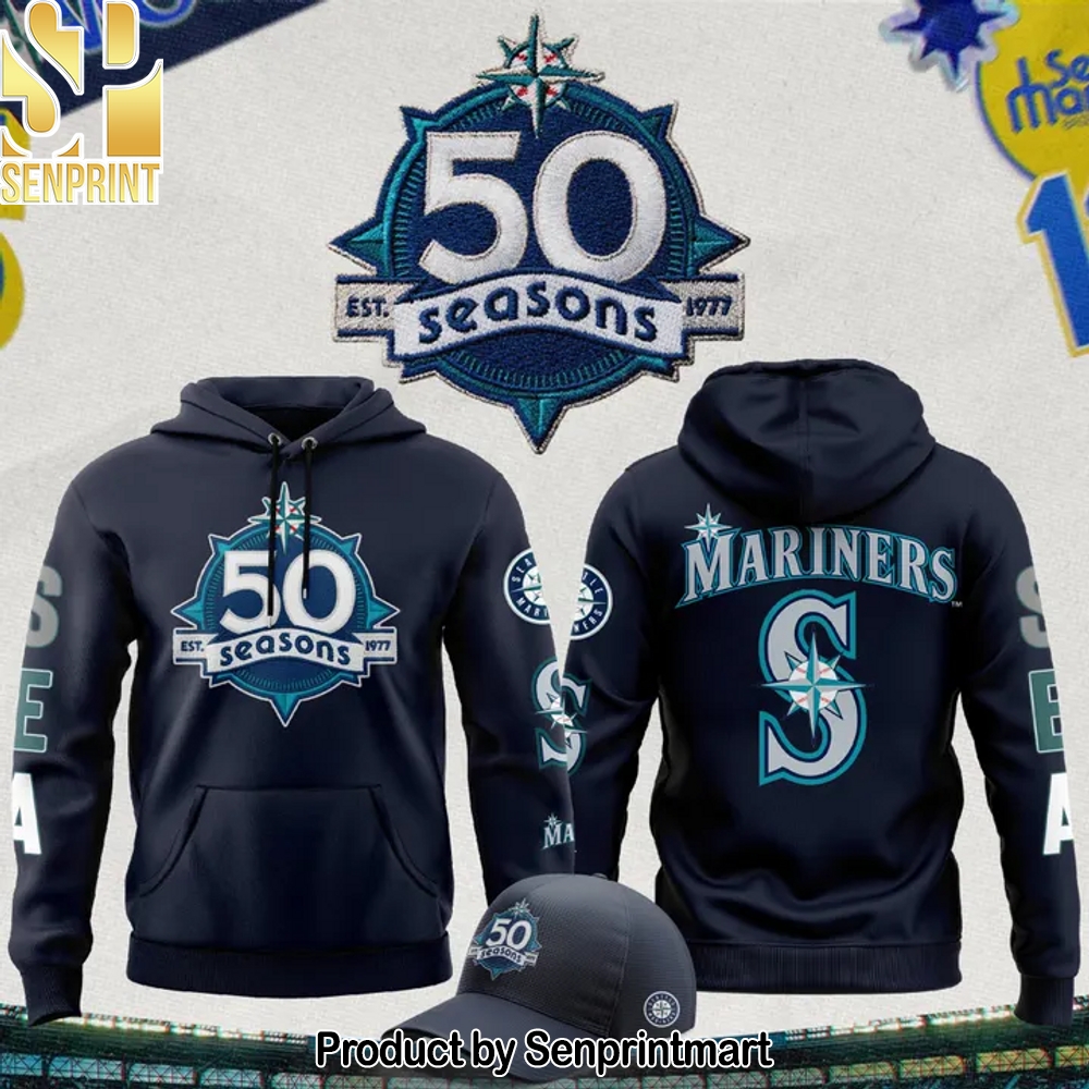 Seattle Mariners 50 Seasons Collection Hoodie – Sports Fan Outfit 2255