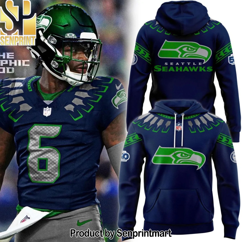 Seattle Seahawks Men’s New Logo 2025 Hoodie – Sports Fan Outfit 2806