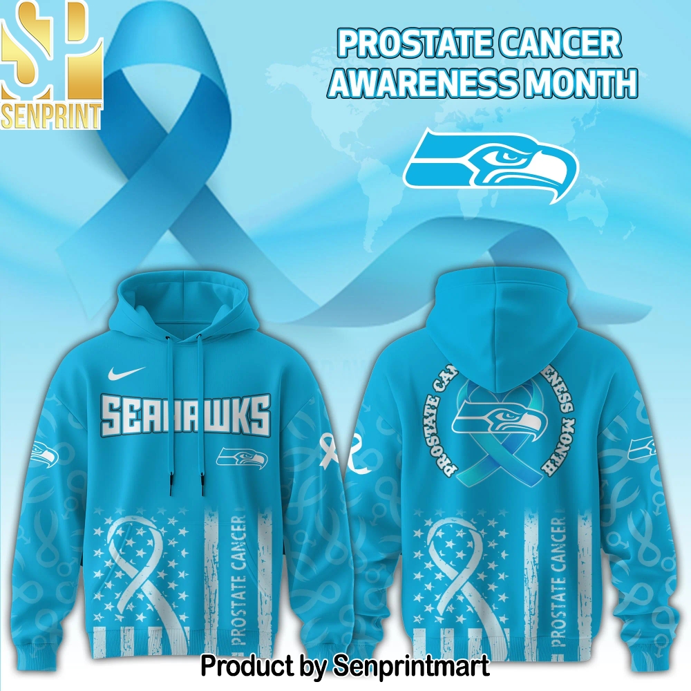 Seattle Seahawks x Prostate Cancer Awareness Hoodie Edition – Sports Fan Outfit 3664
