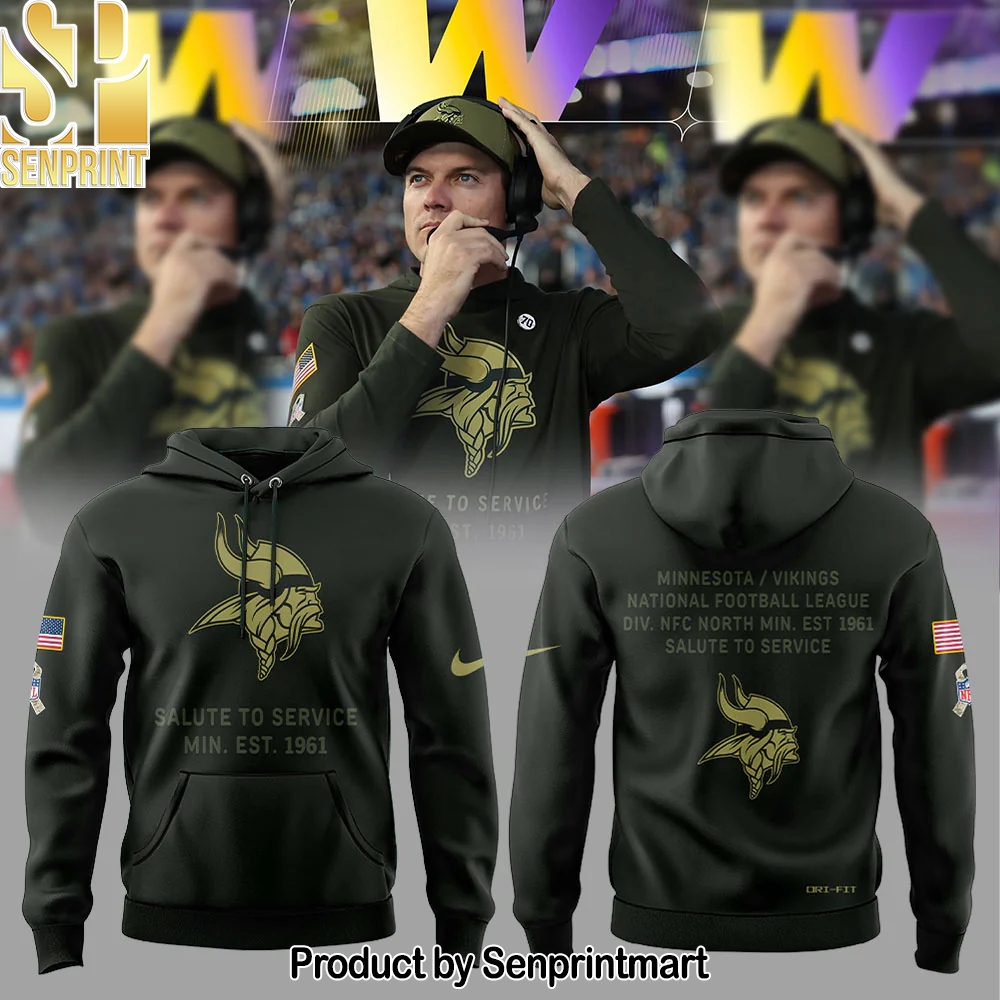 Special 2025 Salute To Service Minnesota Vikings Unisex Shirt – Sports Fan Outfit 2886