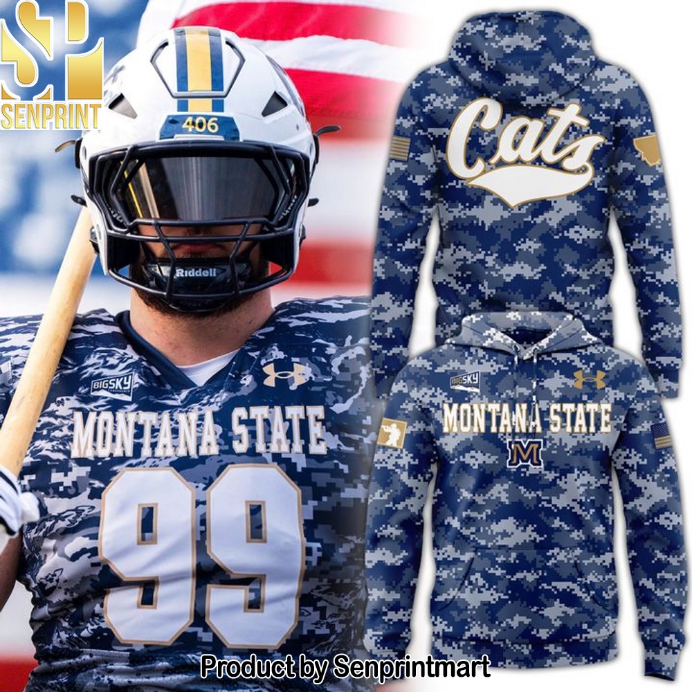 Special 2025 Salute to Service Montana State Football Hoodie – Sports Fan Outfit 2972