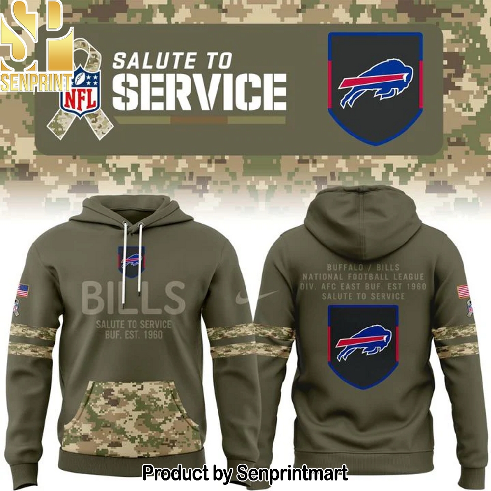 Special New 2025 Salute To Service Buffalo Bills Hoodie – Sports Fan Outfit 3079