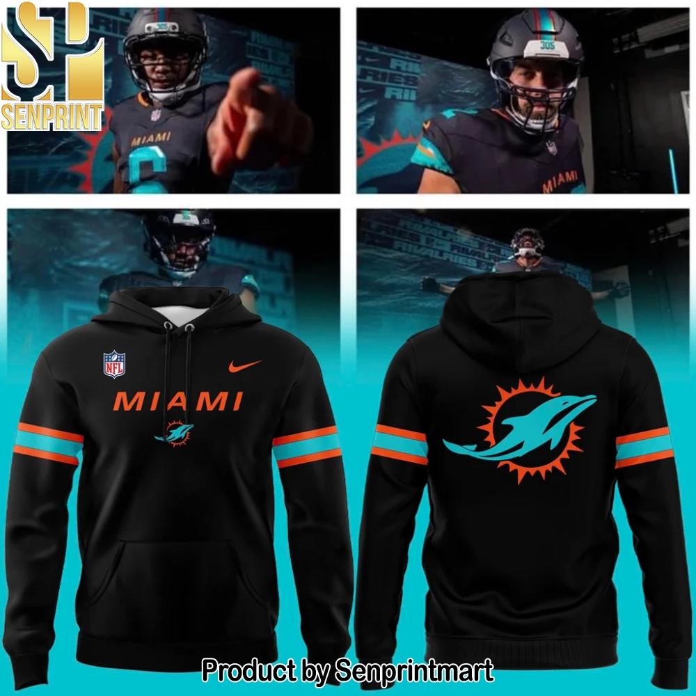 Special New Alternate Rivalry Uniform In Black Miami Wordmark Hoodie – Sports Fan Outfit 2331